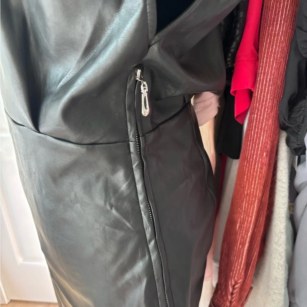 En Saison Faux Leather Mini Dress - Picture 3 of 4